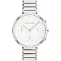 Calvin Klein for woman. 25200282 Minimalistic T-Bar Analogue Watch white (OSFA), Casual, Bracelet, Stainless steel