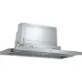Bosch Serie | 4 DFS097A51 - Panser - teleskopisk - Nisje - bredde: 52.4 cm - dybde: 29 cm - ekstraksjon og resirkulasjon (-) - med intern motor - metallic sølv