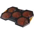Deltaco Gaming Laptopkjøler, svart/oransje