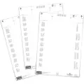 Durable 103102, Hvit, Rektangel, Laser/Blekkskriver, 6,5 cm, 80 stykker