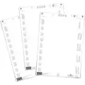 Durable Indstiksark til lagerlommer 150 X 67 mm - (80 etiketter)