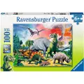 Ravensburger Dinosaurer Puslespill 100 brikker