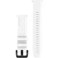 Garmin Quick Release 20 silikon håndleddsstropp (hvit/svart spenne) (010-13076-02)