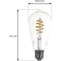 Luumr Smart E27 Dimmbar LED-pære ST64 Amber 4,9W 320lm 2500K