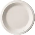Papstar 81327, Plate, Rund, Sukkerrør, Hvit, Monokromatisk, 50 stykker