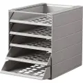 Durable Brevbakkesystem Durable Idealbox Basic C4 grå med 5 rum
