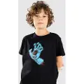 Santa Cruz Screaming Hand Kids T-skjorte svart
