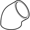Geberit Bend pe-hd 45g d75 l5
