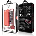 Itskins Spectrum Clear Antimicrobial - Baksidedeksel for mobiltelefon - Impacthane - rød - for Apple iPhone 6 Plus, 6s Plus