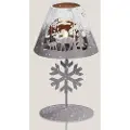 Hellum 524123 LED-Szenerie Rensdyrfamilie og sneflokke Varmhvid LED (RGB) Grå, Hvid (frosted) Indirekte lysoutput