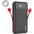 Dudao K1Pro powerbank 20000mAh 15Watt 4xcables sort