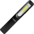 ORNO LED verkstedlommelykt 3W 200lm + 3W 150lm, 1200mah, 3 moduser: 100%, 50%, frontdiode, magnet, slynge