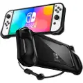 Spigen ACS04020, Etui, Nintendo, Sort, Polykarbonat (PC), Termoplastisk polyuretan (TPU), Nintendo Switch OLED, Støtbestandig, Ripebestandig