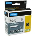 Dymo RhinoPRO - Nylon - hvit - Roll (1.2 cm x 3.5 m) 1 kassett(er) fleksibelt bånd - for DYMO ILP219 LabelMANAGER 150, 450 LabelPOINT 250 Rhino 6000 RhinoPRO 1000, 3000, 5000