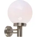 QAZQA Moderne utendørs vegglampe stål rustfritt stål IP44 - Sfera