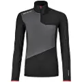 Ortovox Light Zip Neck Fleecegenser svart