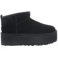 Ugg for woman. 1135092 Leather ankle boots W Classic Ultra Mini black (39), 3 to 5 cm, None, Casual
