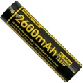 Nitecore NL1826R, Oppladbart batteri, Lithium-Ion (Li-Ion), 3,6 V, 1 stykker, 2600 mAh, Sort