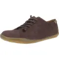 Camper for man. 17665-011 Peu Cami brown leather sneakers (46), Flat, Laces, Casual