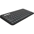 Logitech | Pebble Keys 2 (K380s) - Tastatur - Bluetooth, 2,4 GHz - Nordisk layout - Tonal-Graphite