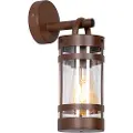 QAZQA Industriell utendørs vegglampe rustbrun IP44 - Ruben