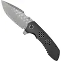Kansept Knives Entity Framelock Damascus foldekniv