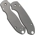 Flytanium Classic Titanium Scales for Spyderco Para 3 - Stonewash