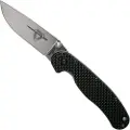 Ontario RAT-2 D2 Carbon Fibre CF foldekniv, satin