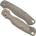 Flytanium Lotus Green Canvas Micarta Scales for Spyderco PM2 Knife