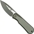 We Knife Baloo Black Titanium foldekniv, gray G10