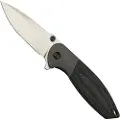 We Knife Nitro Mini, Gray Titanium, Black Micarta Inlay