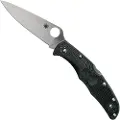 Spyderco Endura 4 foldekniv, FRN, Flat Ground, svart