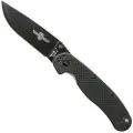 Ontario RAT-1 foldekniv, svart/black