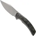 We Knife Snick foldekniv, marble carbon fiber inlay