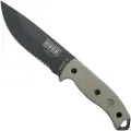 ESEE Model 5, tactical gunsmoke, serrated