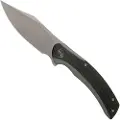 We Knife Snick foldekniv, black G10 inlay