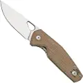 GiantMouse ACE Nimbus V2 Natural Canvas Micarta foldekniv