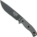 ESEE Model 6, tactical gunsmoke, serrated