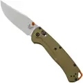 Benchmade Taggedout S45VN Satin foldekniv, od green G10