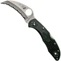 Spyderco Tasman Salt 2 foldekniv, spyderedge, svart