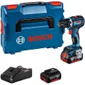 Bosch GSR 18V-90 C Professional - Drill/driver - trådløs - 2 hastigheter - nøkkelfri borhylse 13 mm - 64 N·m - 2 batterier, inkludert lader - 18 V