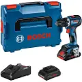 Bosch GSR 18V-90 C Professional - Drill/driver - trådløs - 2 hastigheter - nøkkelfri borhylse 13 mm - 64 N·m - 2 batterier, inkludert lader - 18 V