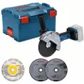 Bosch GWS 18V-180P PROFESSIONAL, 7000 RPM, 18 cm, Batteri, 2,8 kg, Børsteløs motor - SOLO