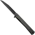 Ocaso Solstice Wharncliffe Black foldekniv, Black Titanium