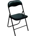 Perel FP168B, Spisetid, Solid/Fast, Hard Stol, Hård ryggstø, Metall, PVC, Sort