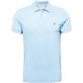 Gant for man. 2220 Classic blue cotton piqué polo shirt (S), Casual, Short sleeve