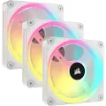 Corsair iCUE LINK QX120 RGB Starter Kit - White - Kabinettvifte - 120mm - Hvit med RGB-lys - 37 dBA