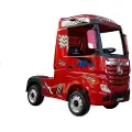 Lean Toys Lean Sport Battery Car Mercedes Actros Red Painted MP4