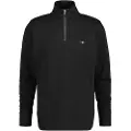 Gant for man. 2008005 Shield half-zip sweatshirt black (S), Casual, Cotton