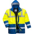 Portwest S466 Tofarget Hi-Vis-jakke - gul og svart S